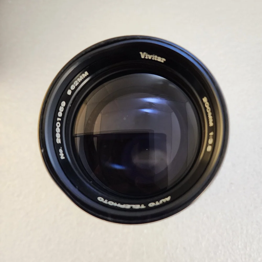 Vivitar 200mm F3.5 Fixed Mount Lens in Original Box
